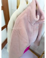 KURTKA BARANEK. z wełną ▪️pudrowa NEW