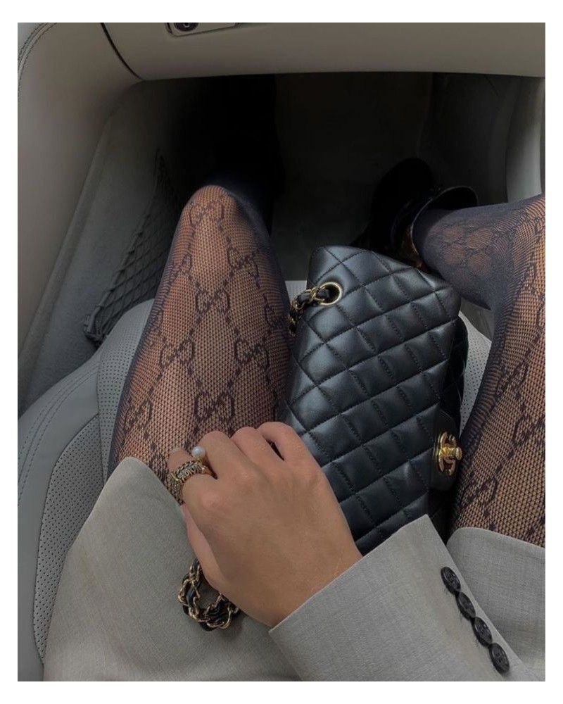 CZARNE RAJSTOPY GG STYL 