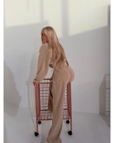 KOMBINEZON Z HAFTEM ▪️latte KOLOR LIMITED