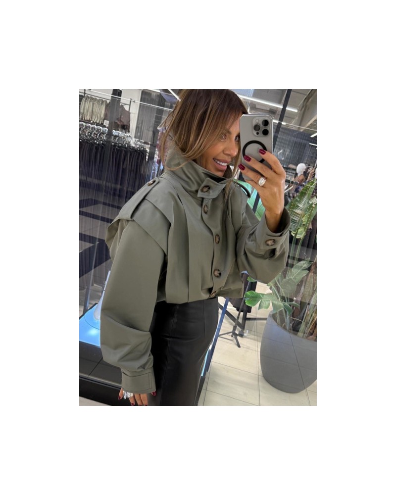 STYLOWY TRENCZ KHAKI ▪️