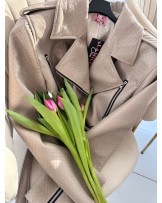 SKÓRZANA RAMONESKA ▪️beżowa