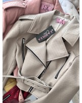 SKÓRZANA RAMONESKA ▪️beżowa