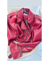 SKÓRZANA RAMONESKA ▪️czerwona