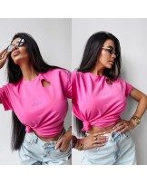 T▪️SHIRT Heart różowy