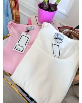 BLUZKI BASIC PRĄŻEK Z HAFTEM M ▪️