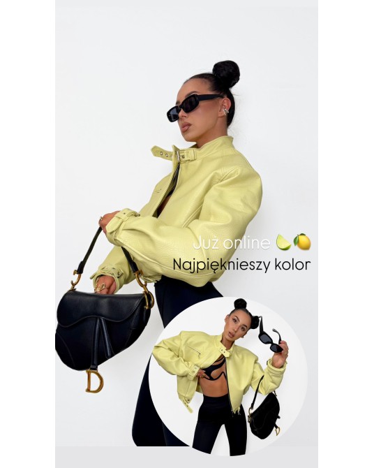 STYLOWA KURTKA LIMONKA SKÓRZANA ▪️
