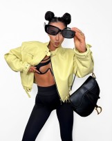 STYLOWA KURTKA LIMONKA SKÓRZANA ▪️