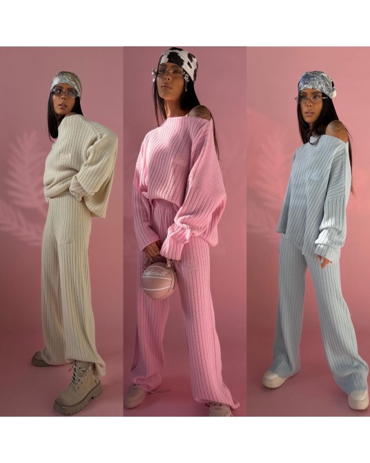 SWETERKOWY KOMPLET ▪️SPRING RÓŻOWY