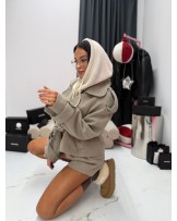 STYLOWY WEŁNIANY PŁASZCZ ▪️beżowy