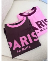 KOSZULKA PARIS ▪️róż czekolada PRZEDPREMIOROWO