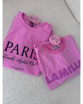 KOSZULKA RÓŻOWA PARIS z różem  ▪️