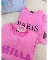 KOSZULKA RÓŻOWA PARIS z różem  ▪️