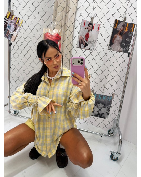 KOSZULA W KRATĘ SPRING ▪️yellow