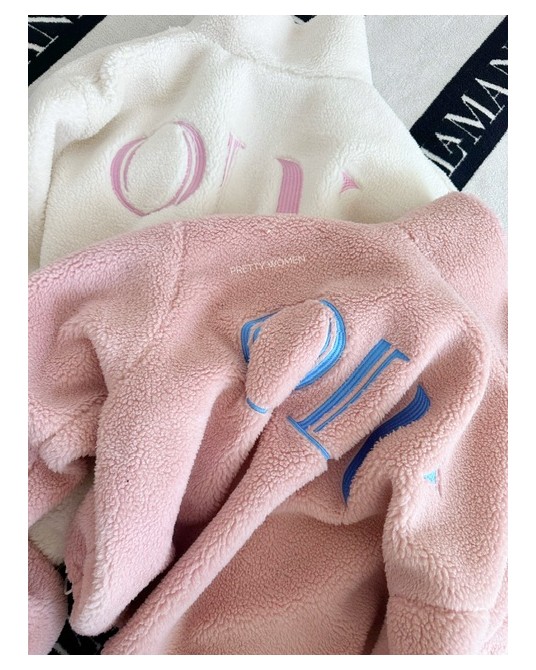 KURTKA BARANEK. z wełną ▪️pudrowa NEW