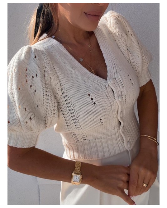 STYLOWY SWETEREK ROSE ▪️ECRU