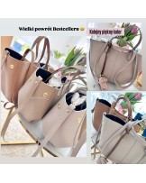 SKÓRZANA TOREBKA MID  ▪️POLENEE camel