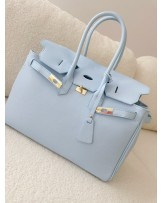 TOREBKA   ▪️kuferek SKÓRA PREMIUM BAG Błękitna