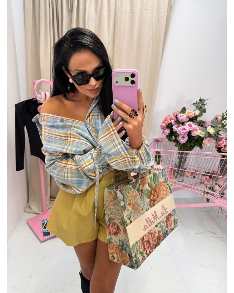 KOSZULA W KRATĘ SPRING ▪️BLUE