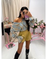 KOSZULA W KRATĘ SPRING ▪️BLUE