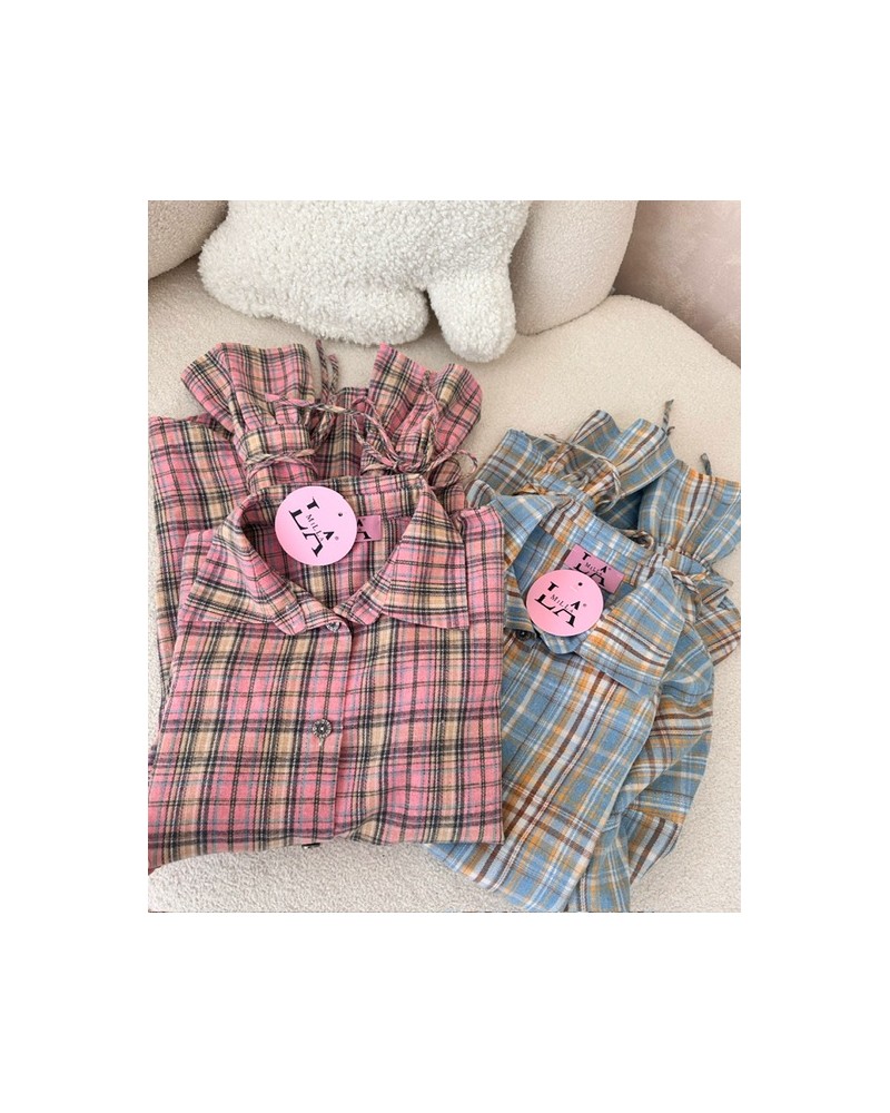 KOSZULA W KRATĘ SPRING ▪️RÓŻOWA