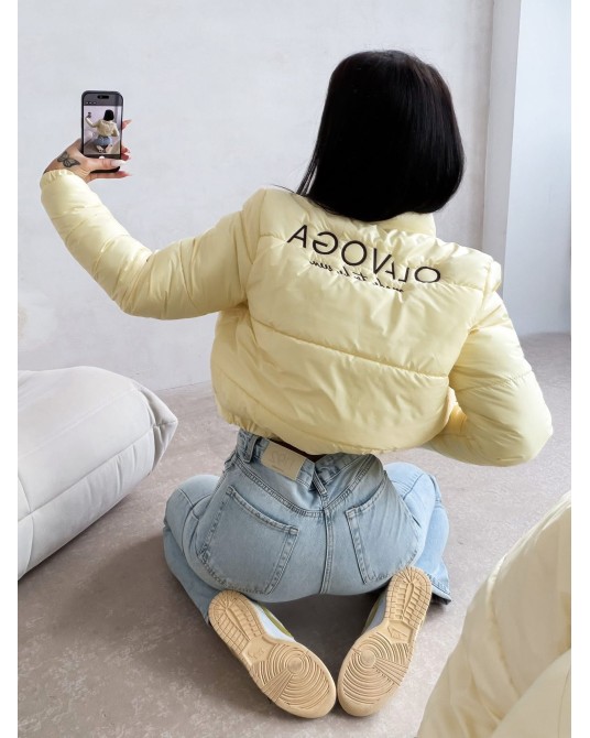 WIOSENNA KURTKA Z HAFTEM ▪️YELLOW