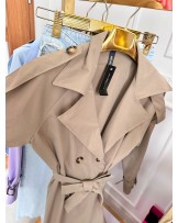 WIOSENNY TRENCZ ▪️RÓŻOWY