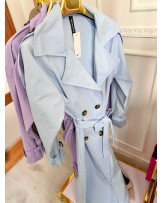 WIOSENNY TRENCZ ▪️RÓŻOWY