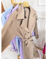 WIOSENNY TRENCZ ▪️RÓŻOWY