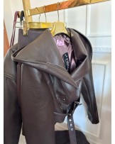 KURTKA LUXURY ▪️z kapturem LIMITED CZEKOLADA