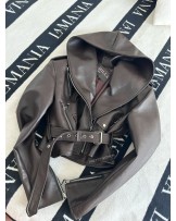 KURTKA LUXURY ▪️z kapturem LIMITED CZEKOLADA