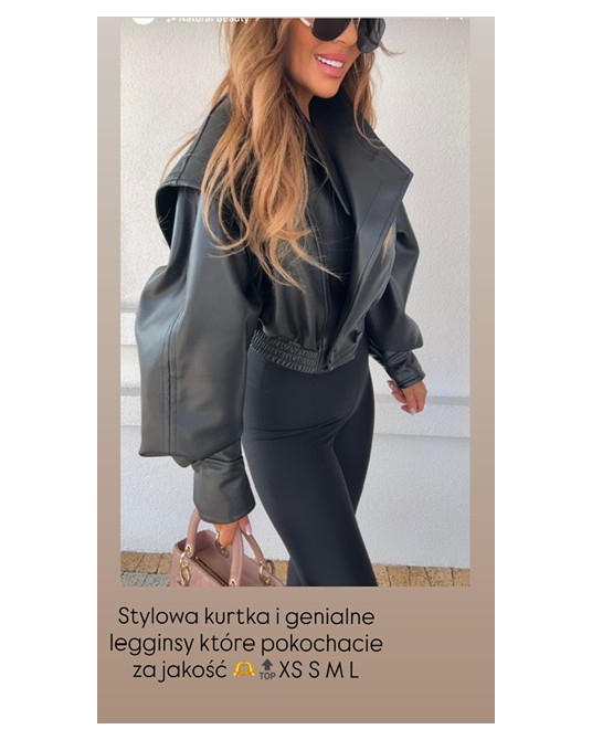 STYLOWA KURTKA LOVLEY ▪️CZARNA