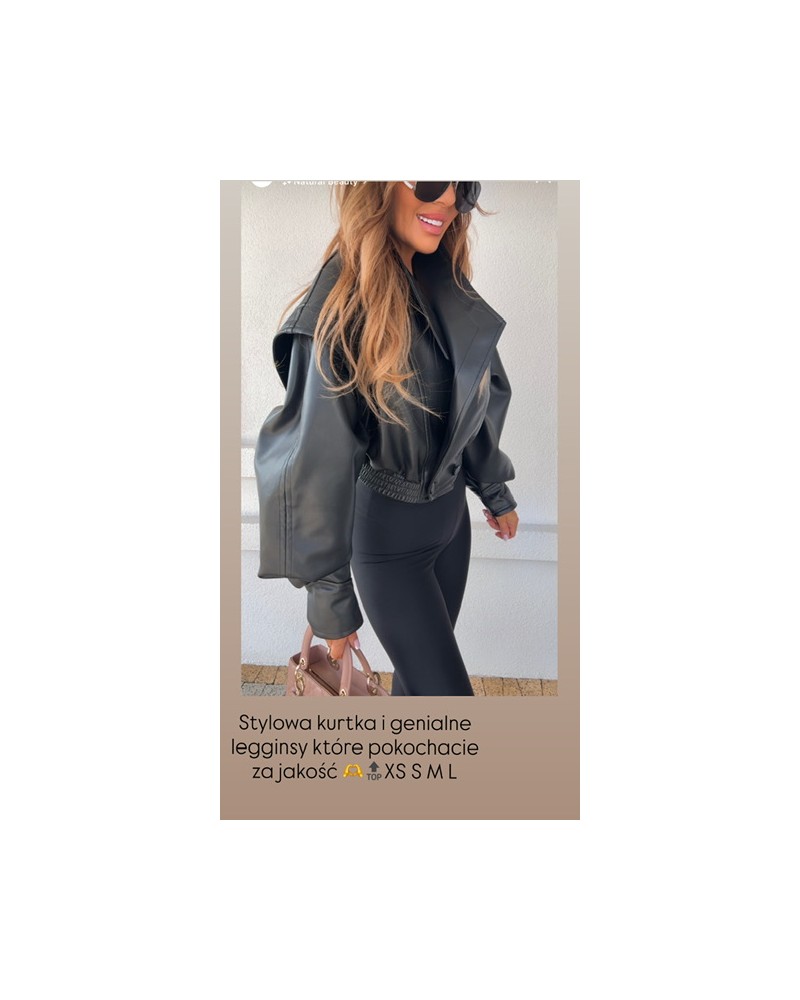 STYLOWA KURTKA LOVLEY ▪️CZARNA