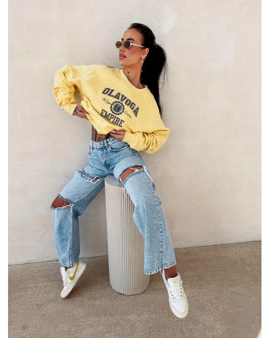 ŻÓŁTA BLUZA NADRUK