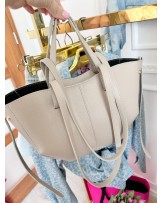 SKÓRZANA TOREBKA MID  ▪️Beżowa