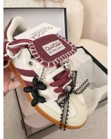 BUTY SNAKRESY ECRU ▪️z ozdobami