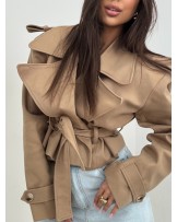 KRÓTKI TRENCZ ISABELL ▪️latte