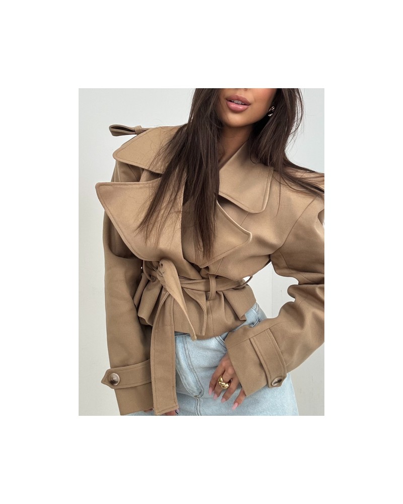 KRÓTKI TRENCZ ISABELL ▪️latte