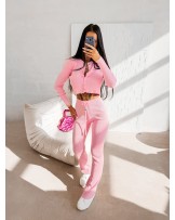 Dzianinowy komplet MALES ▪️różowy