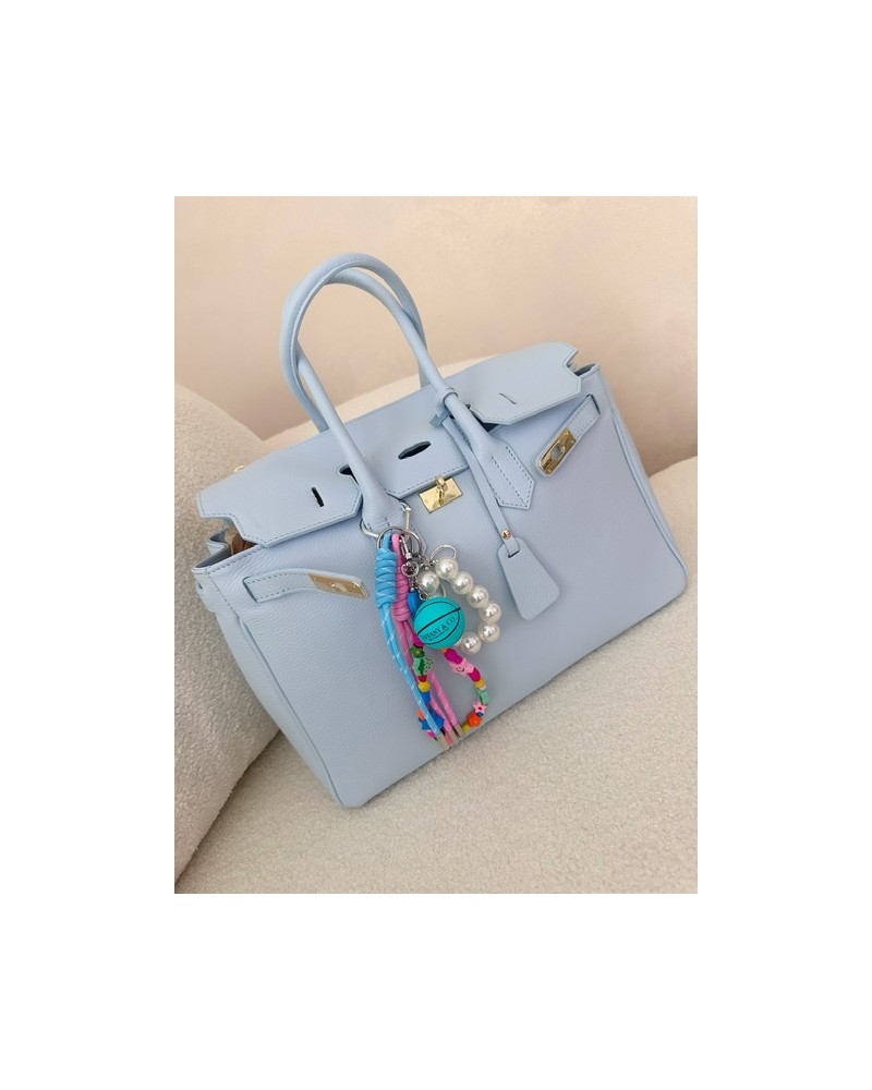 TOREBKA   ▪️kuferek SKÓRA PREMIUM BAG Błękitna