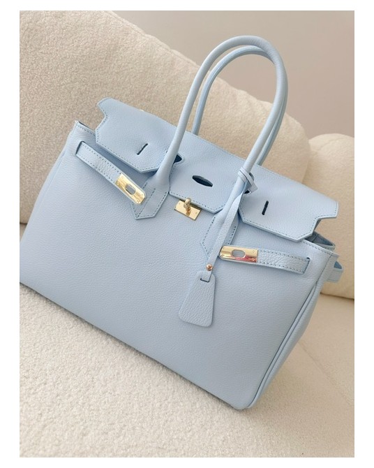 TOREBKA   ▪️kuferek SKÓRA PREMIUM BAG Błękitna