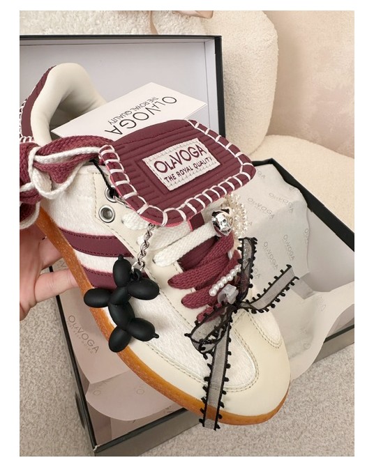 BUTY SNAKRESY ECRU ▪️z ozdobami