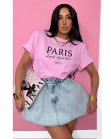 KOSZULKA RÓŻOWA PARIS HAFT ▪️