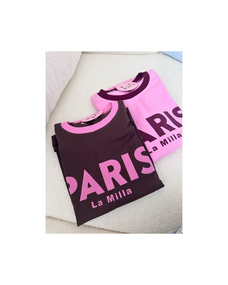 KOSZULKA PARIS ▪️róż czekolada PRZEDPREMIOROWO