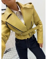 SKÓRZANA RAMONESKA ▪️wiązana LIMONKA