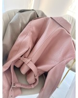 SKÓRZANA RAMONESKA ▪️beżowa