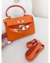 SKÓRZANA TOREBKA KELLY POMARAŃCZ ▪️
