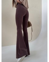 Spodnie dzwony Leggisny ▪️CZEKOLADOWE ER