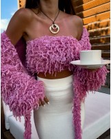 BLUZKA KIMONO ▪️różowa