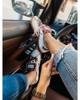 BUTY SNAKRESY ECRU ▪️z ozdobami