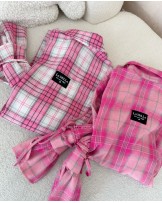 KOSZULA W KRATĘ SPRING ▪️Pink